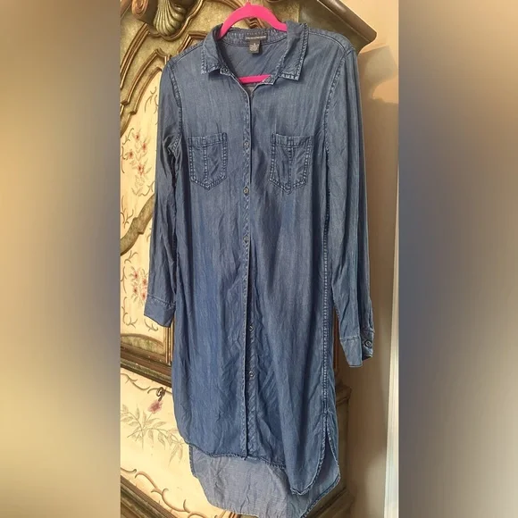 Lightweight Denim straight line dress. Size M